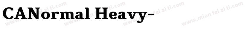 CANormal Heavy字体转换